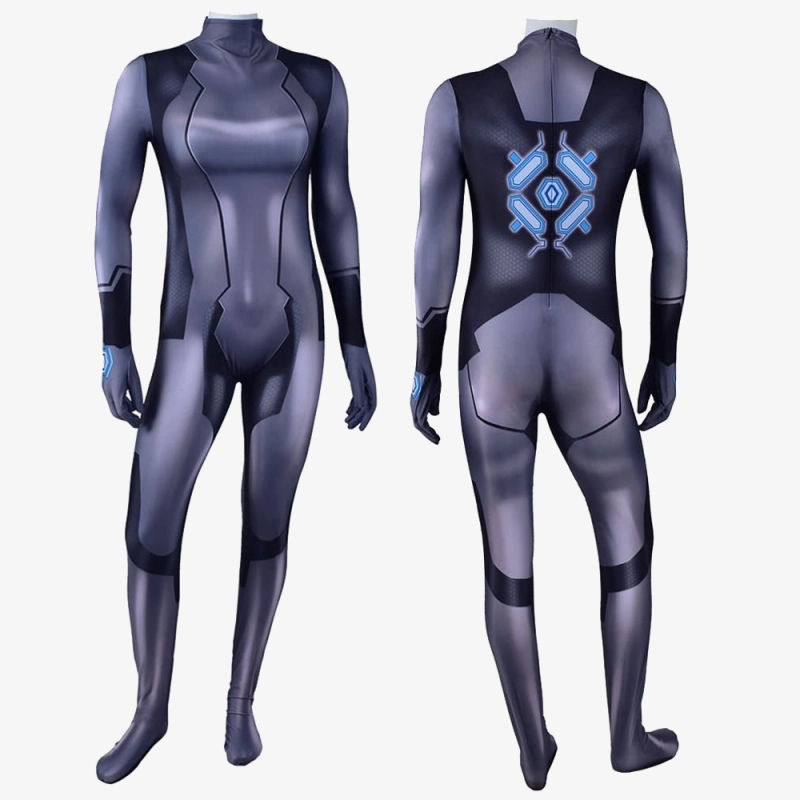 Metroid Samus Aran Zero Suit Black Cosplay Costume For Kids Adult Unibuy