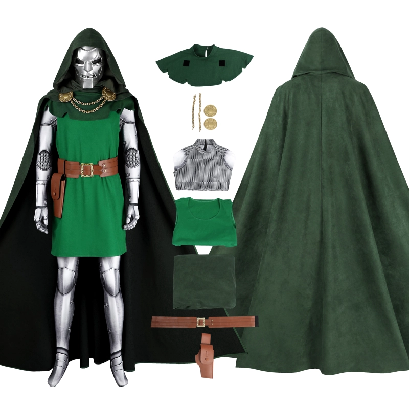 Fantastic Four Doctor Doom Cosplay Costume Suit Victor Von Doom Ver.1 Unibuyplus