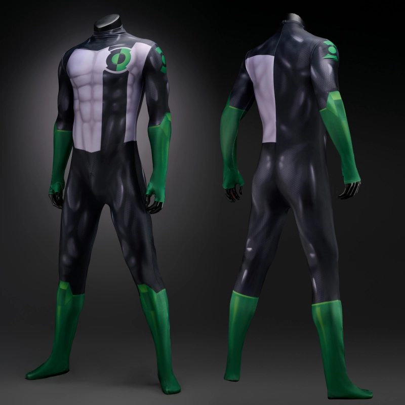 Green Lantern Kyle Rayner Costume Cosplay Suit For Kids Men Unibuy
