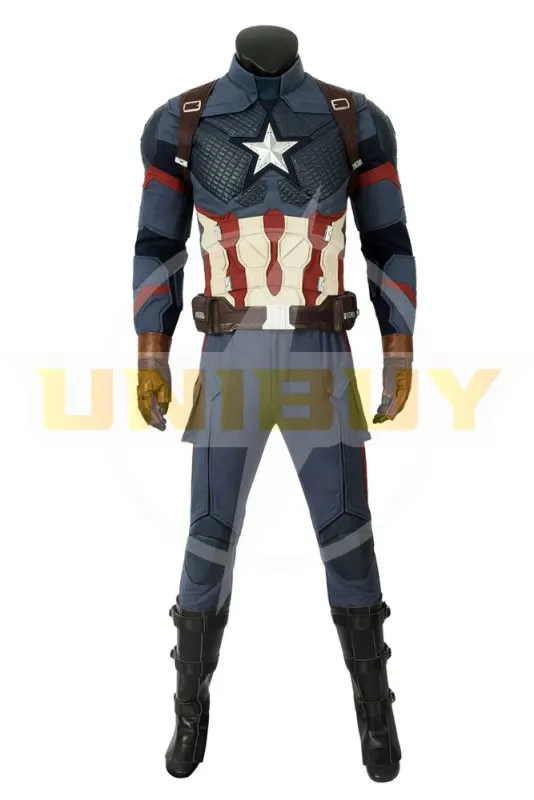 Avengers Endgame Steve Rogers Captain America Cosplay Costume Version 2 Unibuyplus