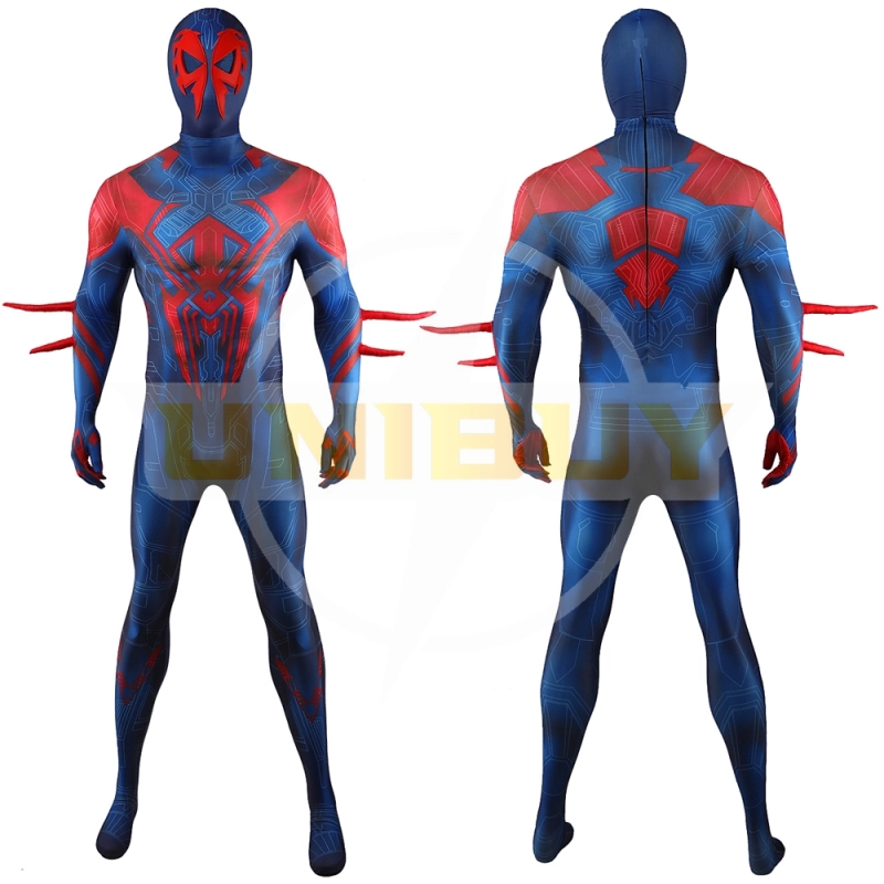 Spider-Man 2099 Suit Costume Cosplay Bodysuit Across the Spider-Verse For Men Kids Unibuy