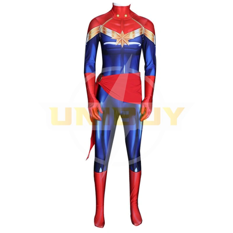 Captain Marvel Costume Cosplay Jumpsuit Carol Danvers Avengers Endgame For Kids Adult Unibuyplus