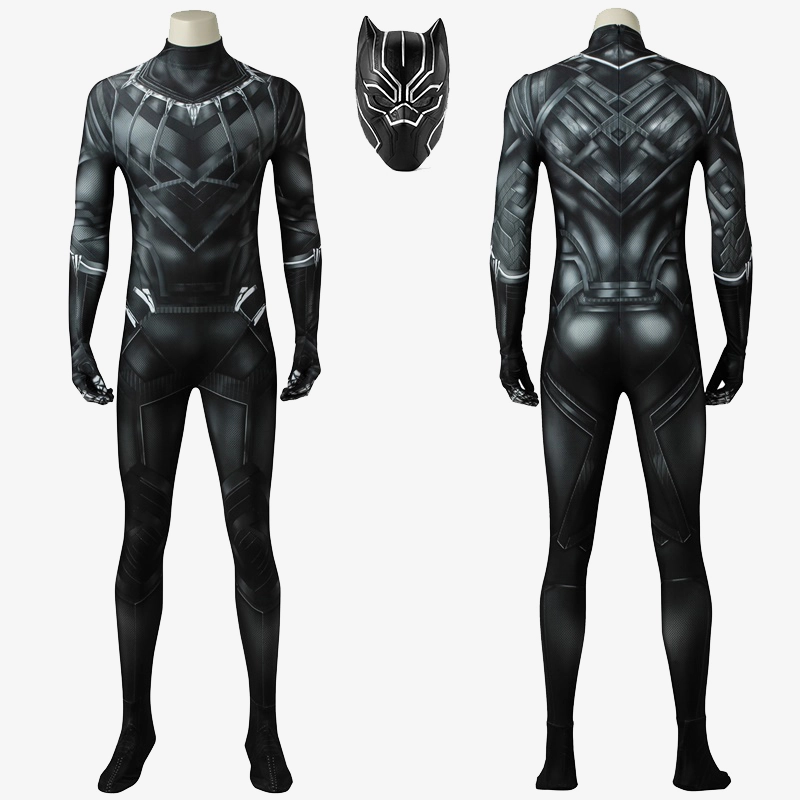 Captain America Civil War Black Panther Costume Cosplay Suit T'Challa Unibuyplus