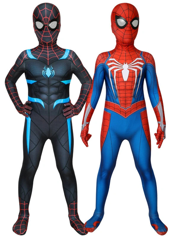 Spider-Man PS4 Kids Costume Cosplay Suit Peter Parker Bodysuit Unibuy