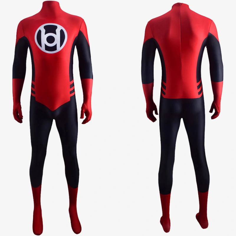 Green Lantern Costume Red Lantern Corps Cosplay Suit Bodysuit For Men Kids Unibuy
