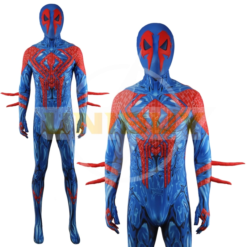 Spider-Man 2099 Suit Costume Cosplay Bodysuit For Men Kids Unibuyplus