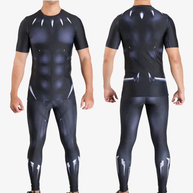 Avengers Black Panther Costume Cosplay Suit T'Challa For Kids Adult Unibuyplus