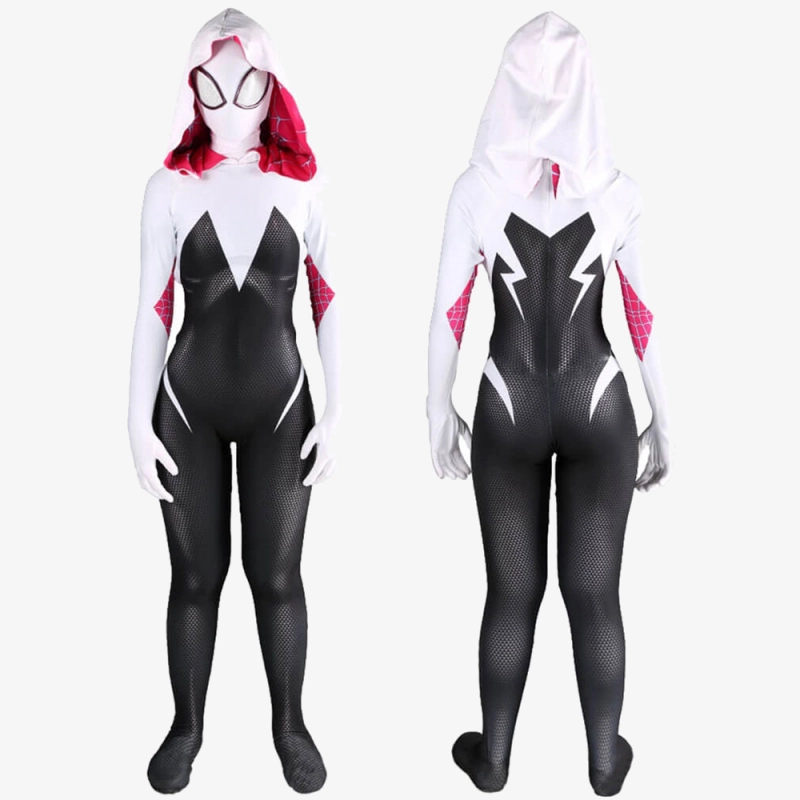 Gwen Stacy Suit Cosplay Costume Spider Man Jumpsuit Bodysuit For Kids Womens Unibuy