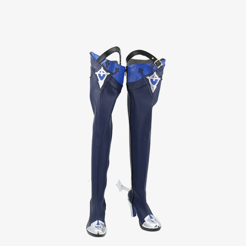 Genshin Impact Eula Shoes Cosplay Long Boots Ver. 1 Unibuy