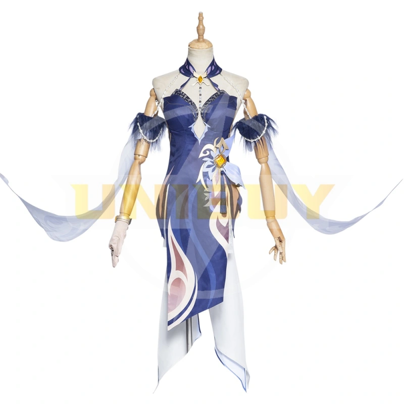 Genshin Impact Ningguang Orchid's Evening Gown Costumes Cosplay Suit Ver.1 Unibuy