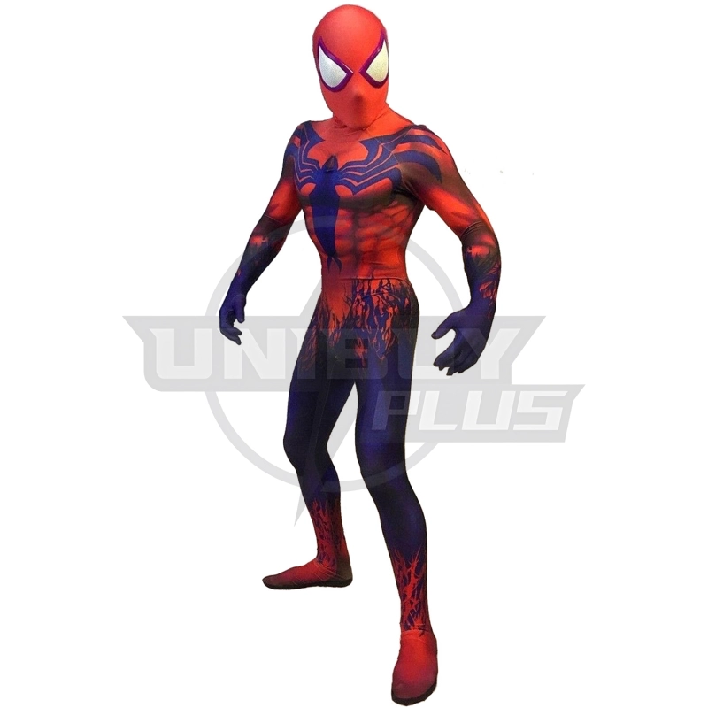 Marvel's Spider-Man Toxin Costume Cosplay Suit Bodysuit For Kids Adult Unibuyplus