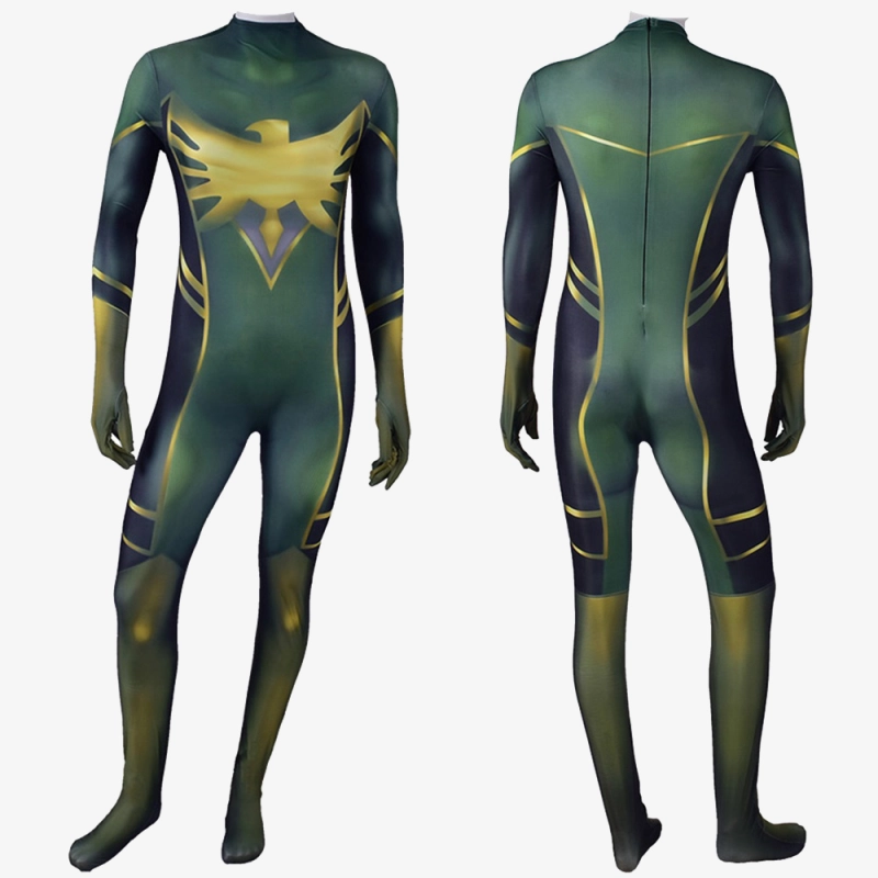 X-Men Dark Phoenix Jean Grey Cosplay Costume Jumpsuit For Kids Adult Unibuy