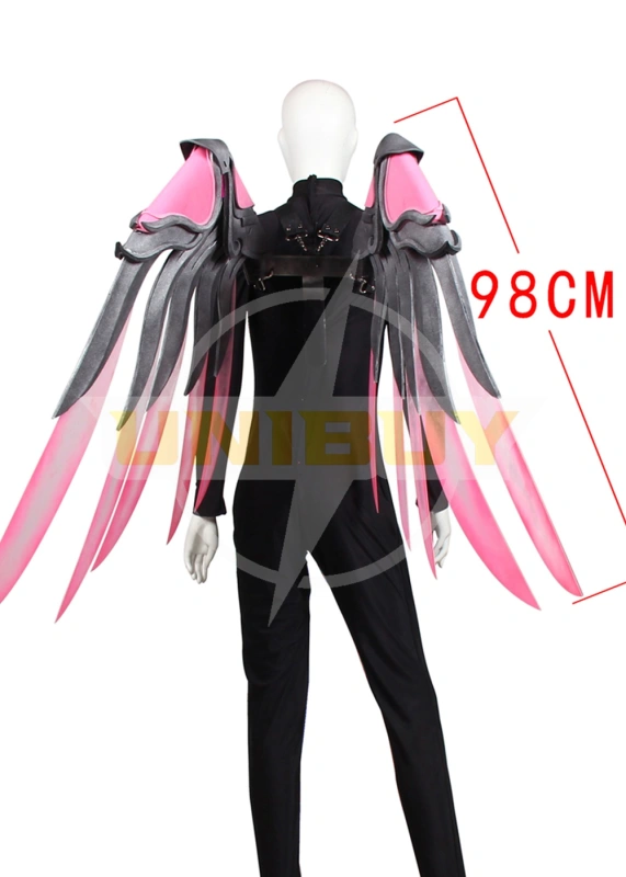 Overwatch OW Ana Pink Mercy Charity Skin Wings Prop Cosplay Unibuy