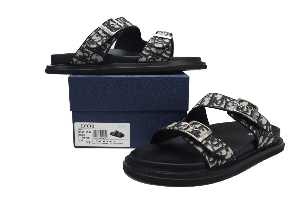 Dior Aqua Sandal Deep Gray