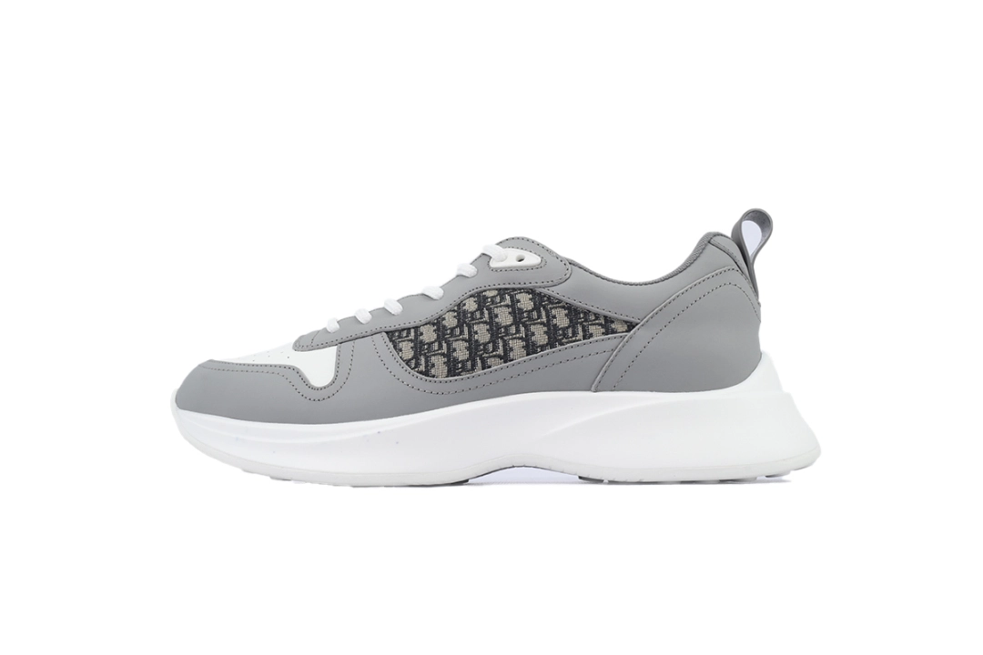Dior B25 Runner Grey Smooth Calfskin Oblique Jacquard