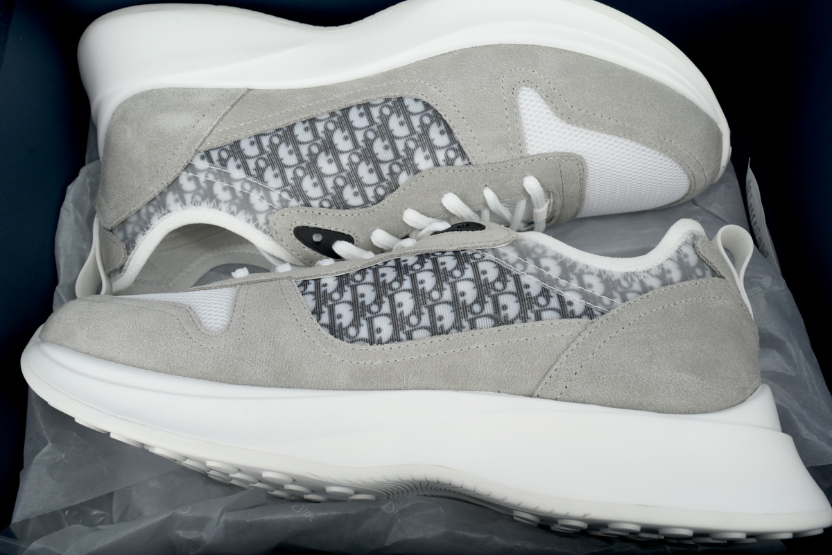 Dior B25 Runner Gray Suede 3SN283ZMI_H865