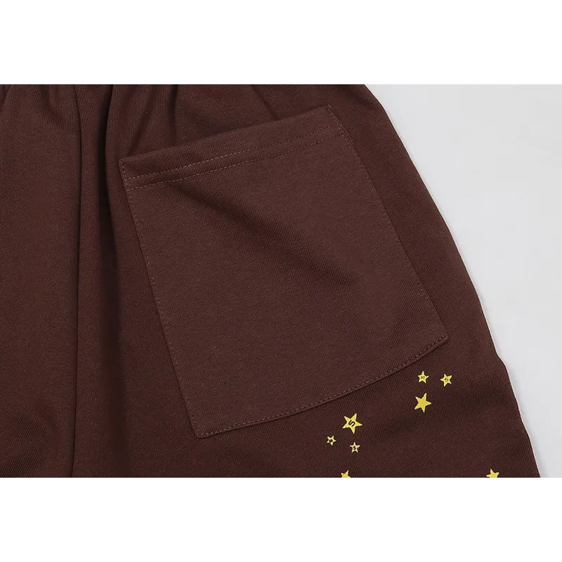 Sp5der Angel Number Sweatpants Brown SS22