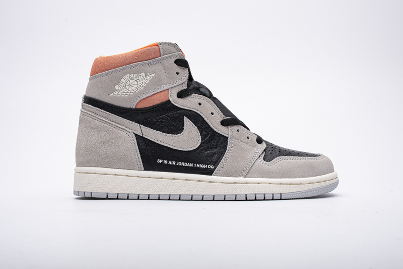 Jordan 1 Retro High Neutral Grey Hyper Crimson 555088-018