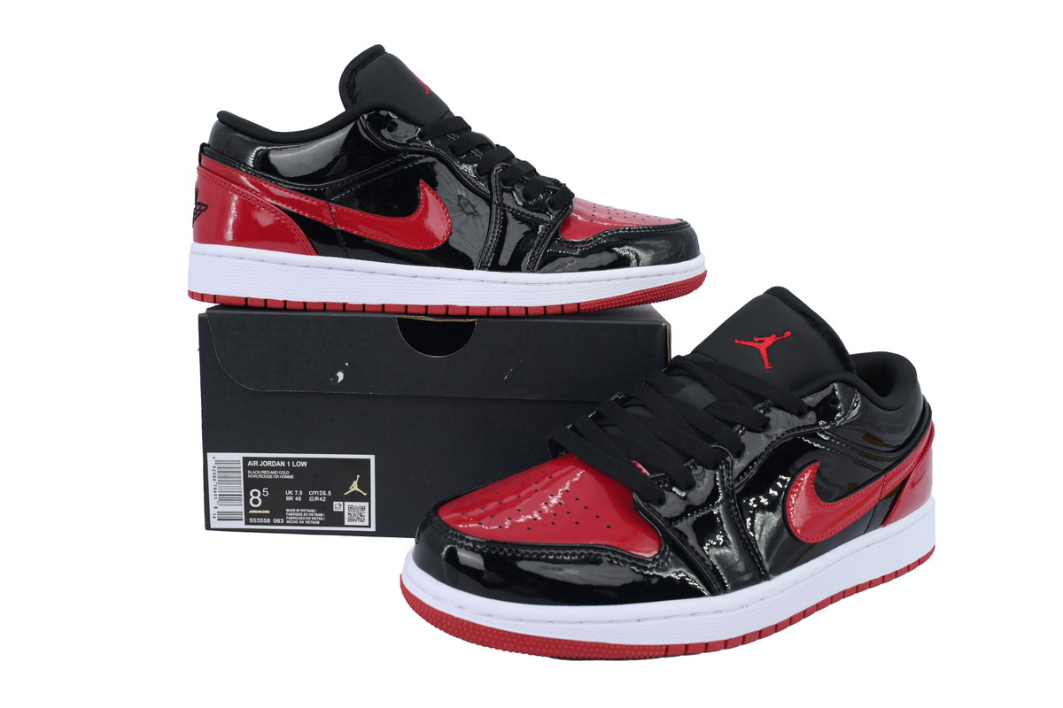 Air Jordan 1 Retro Low OG Black Red 553558-063