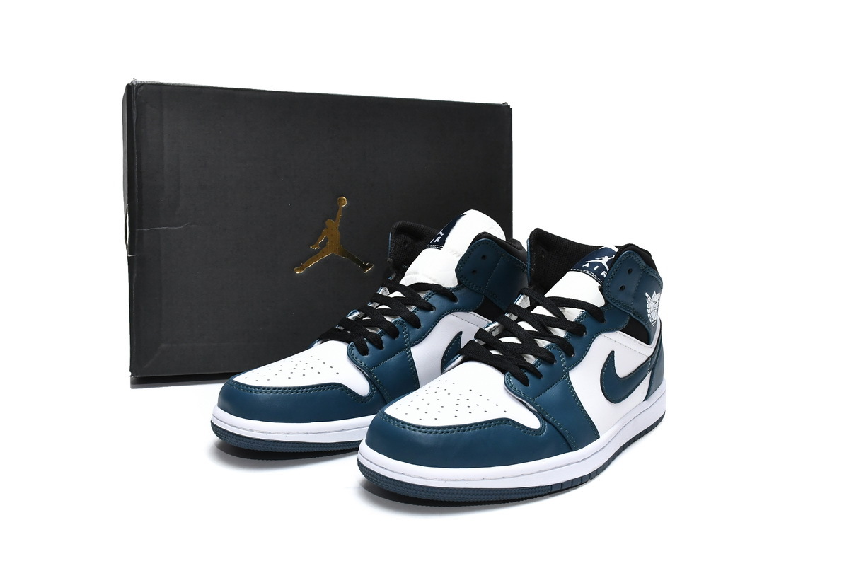Air Jordan 1 Mid Dark Teal 554724-411
