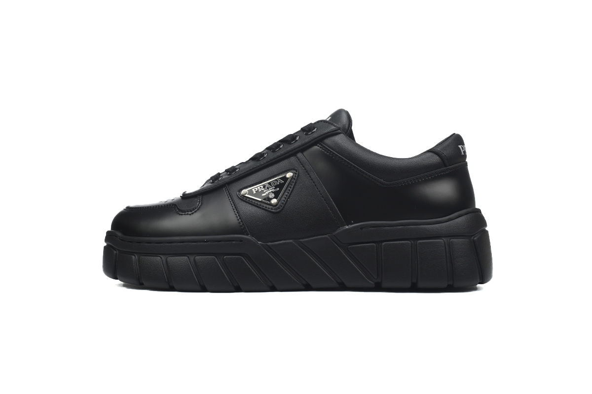 Prada Leather Sneakers Black