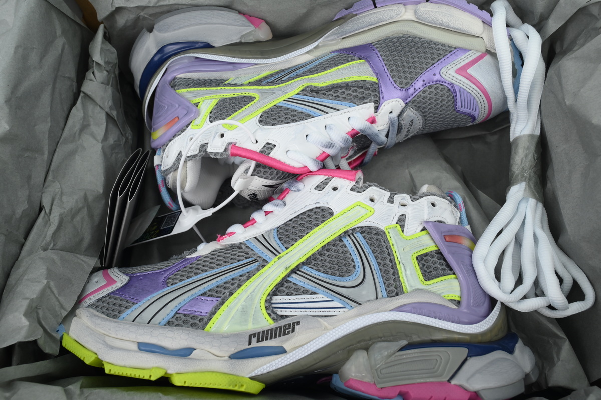 Balenciaga Runner Sneaker Pink Blue Purple 772767 W3RNY 0361 - ogsneaker