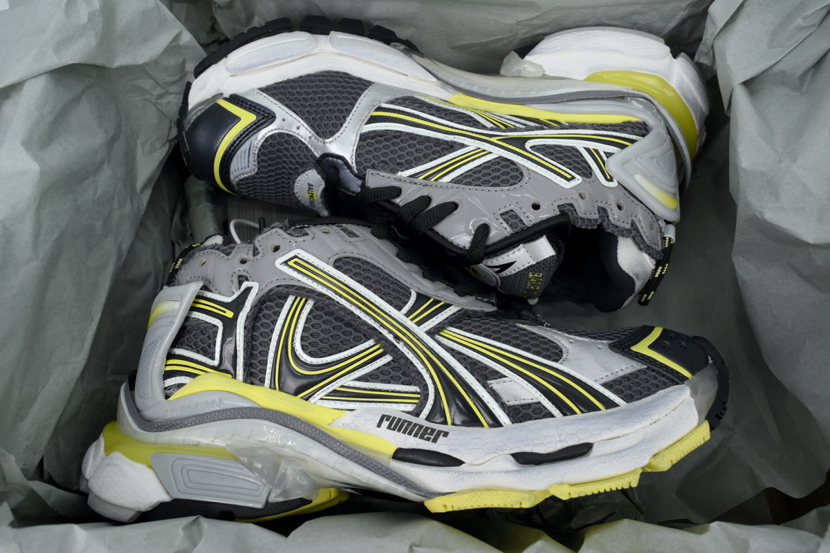 Balenciaga Runner Sneaker Grey Black Yellow 772767 W3RMU 1279 - ogsneaker