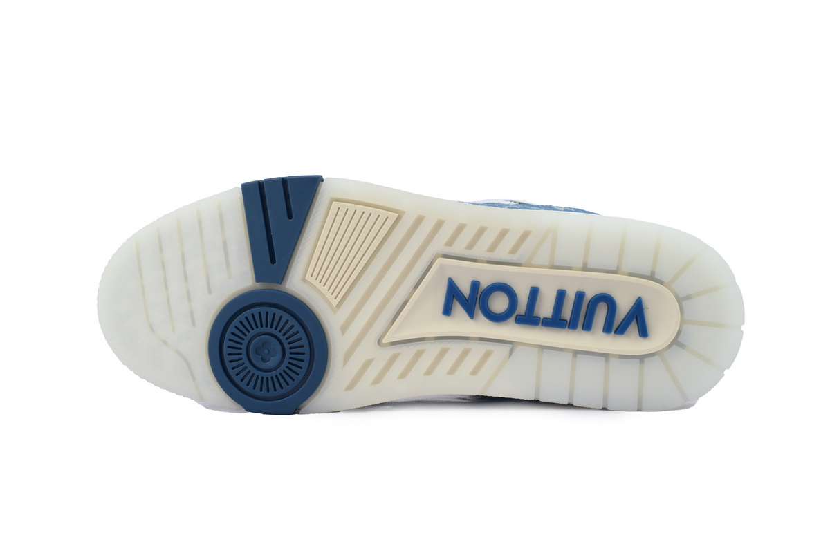 Louis Vuitton Trainer Sneaker Transparent Denim Blue