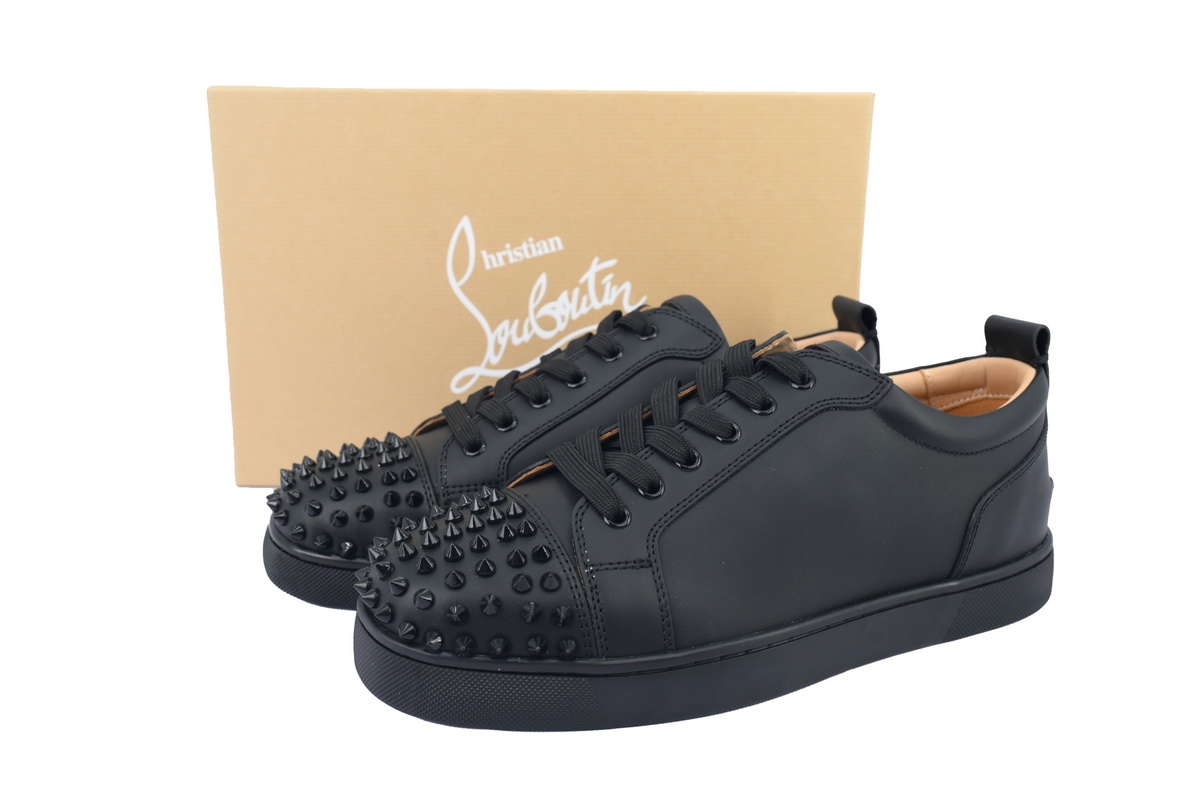 Christian Louboutin Louis Junior Spikes Black