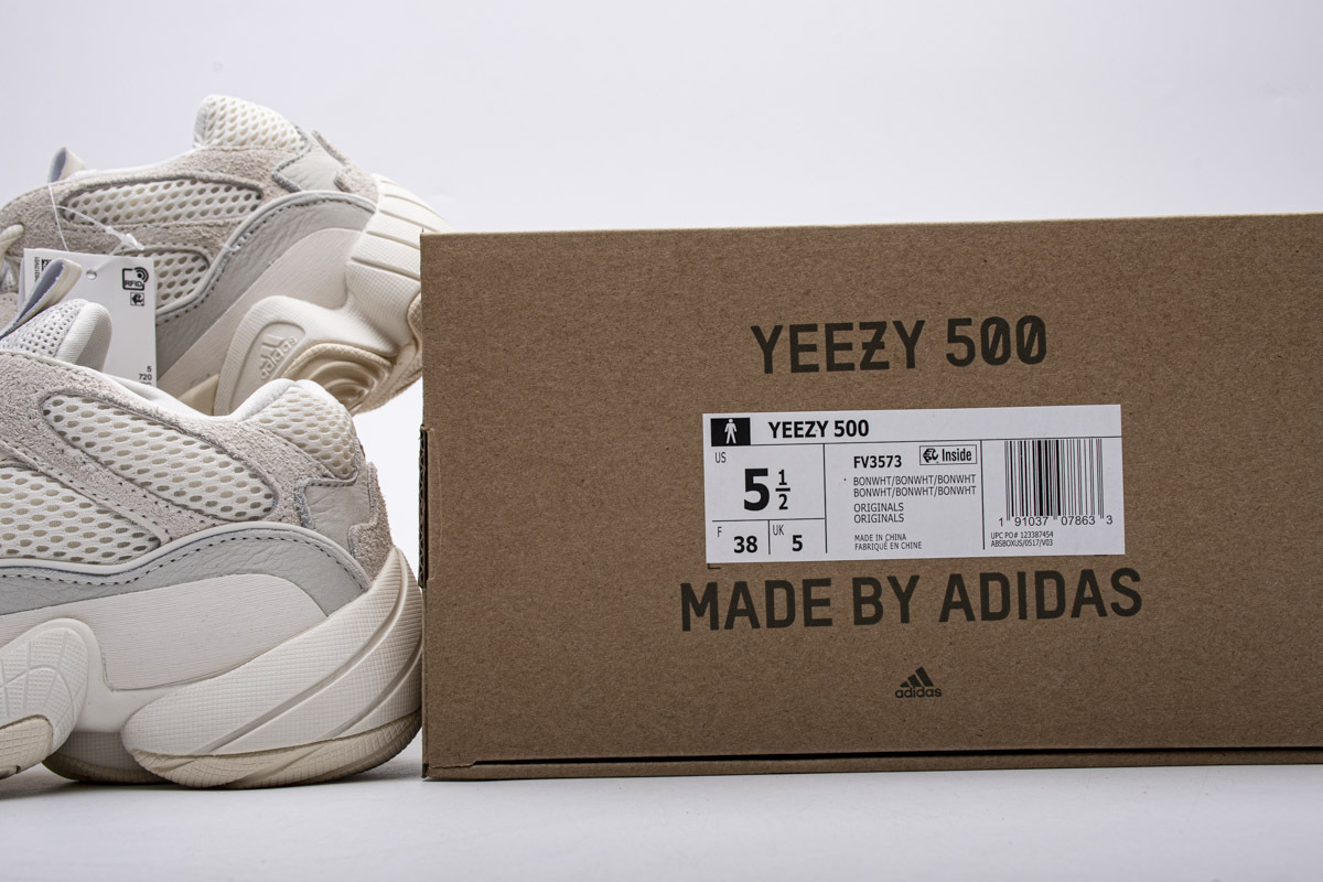 Yeezy 500 Bone White FV3573