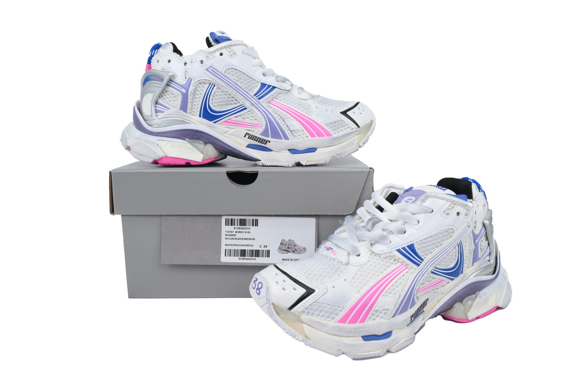 Balenciaga Runner Sneaker Purple Blue Powder 772767 W3RNY 6120 - ogsneaker