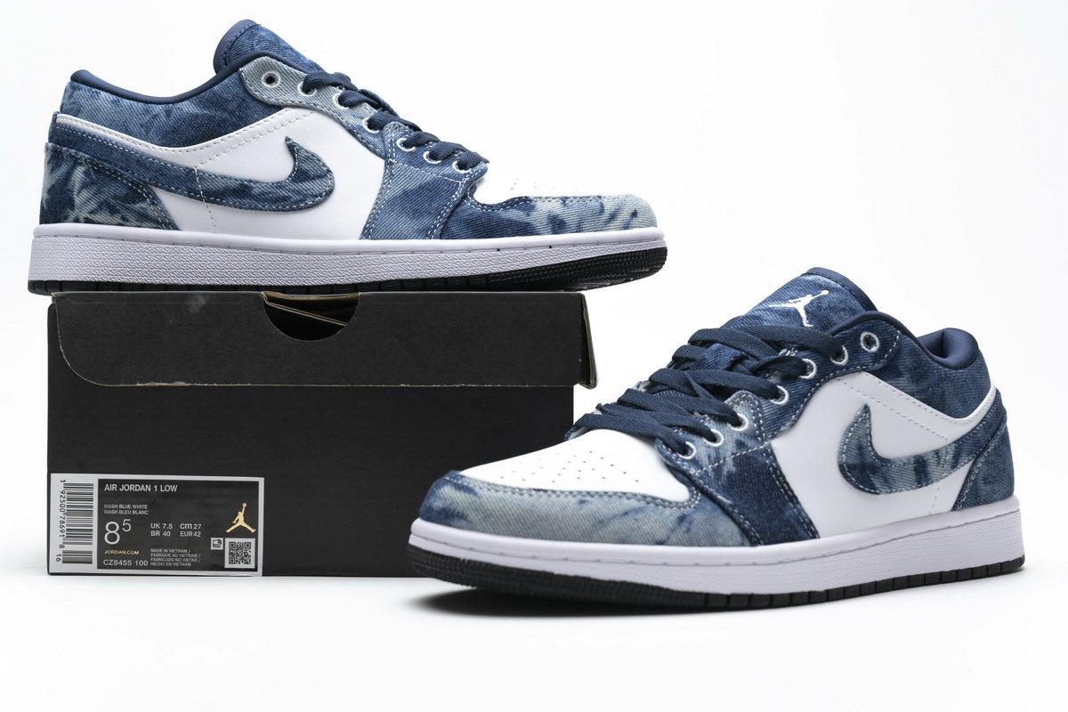 Air Jordan 1 Low Washed Denim CZ8455-100 - ogsneaker
