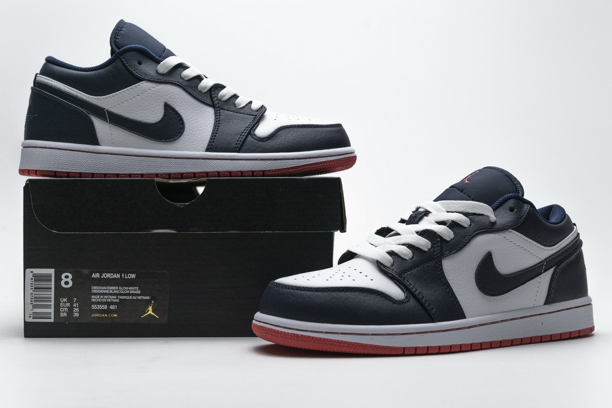 Jordan 1 Low Obsidian Ember Glow 553558-481