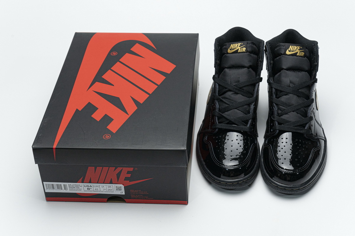 Jordan 1 Retro High Black Metallic Gold (2020) 555088-032