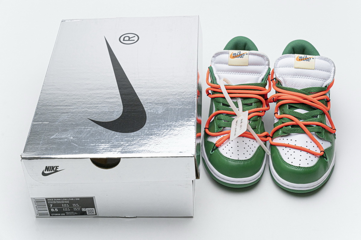 OFF-WHITE x Nike Dunk SB Low Pine Green CT0856-100
