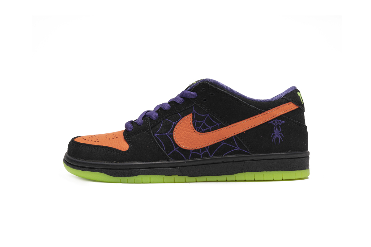 Nike SB Dunk Low Night Of Mischief Halloween Black and Orange BQ6817-006