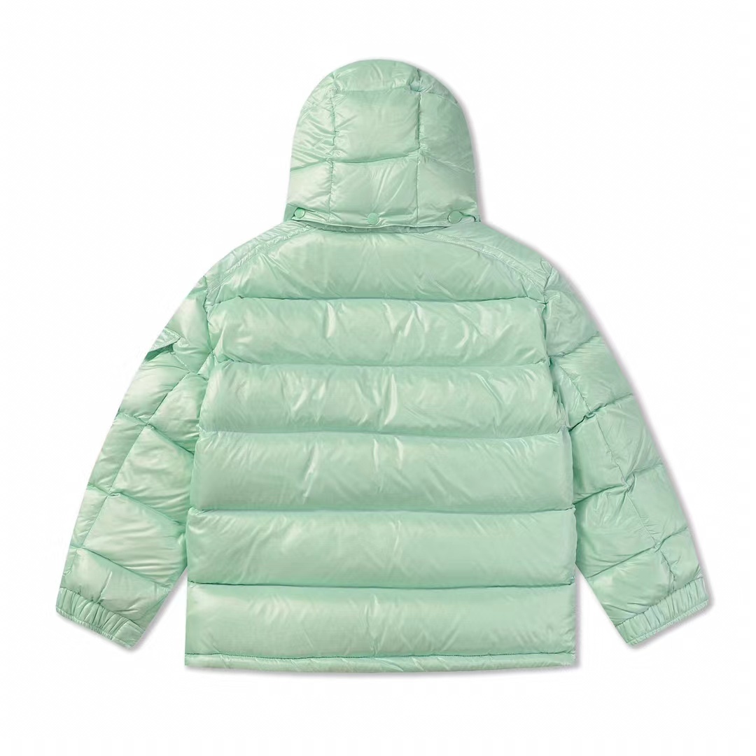 Moncler Maya Short Down Jacket Green White Pink MM020