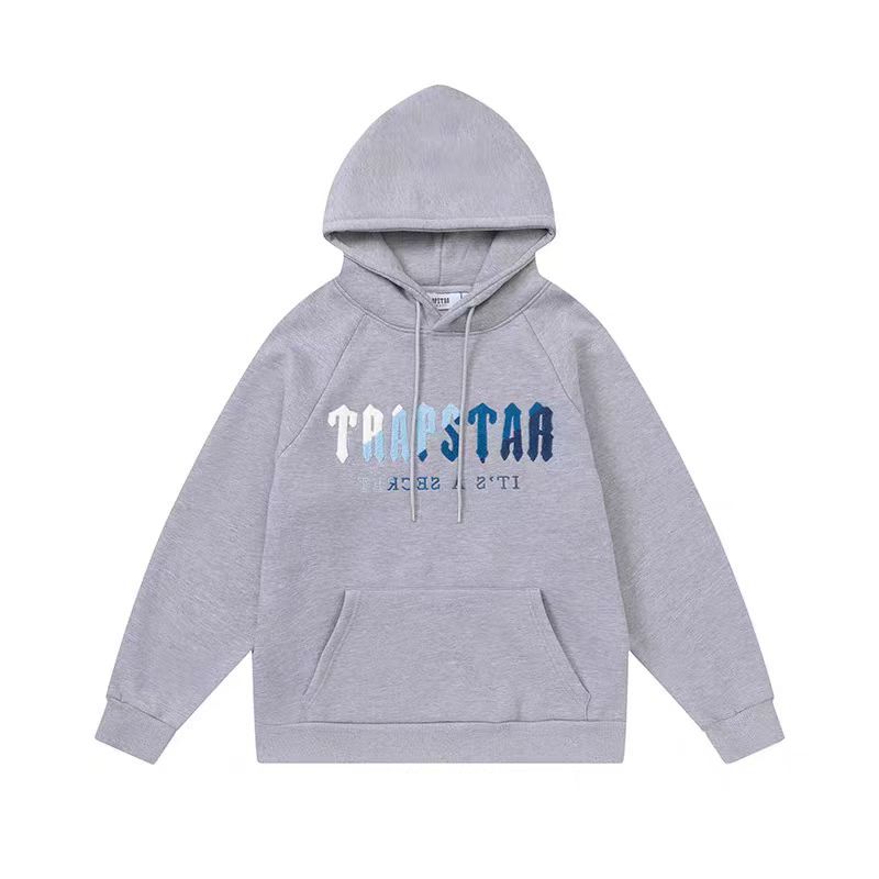 Trapstar Chenille Decoded Hoodie Tracksuit Grey Black Ice Flavours 2.0 Edition