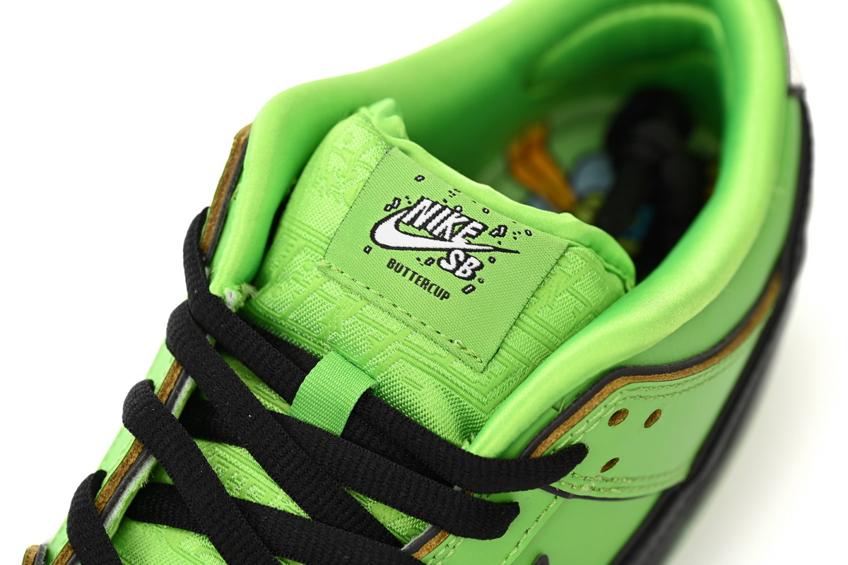 The Powerpuff Girls x Nike SB Dunk Low Buttercup FZ8319-300