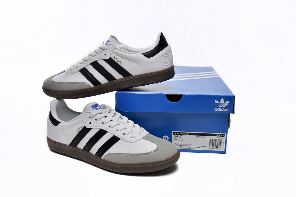 Adidas Originals Samba Vegan OG White Black FW2427