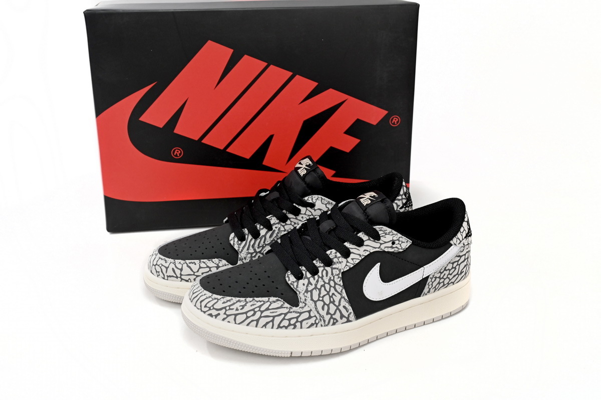 Travis Scott x Air Jordan 1 Low Black Gray Burst CZ0858-001