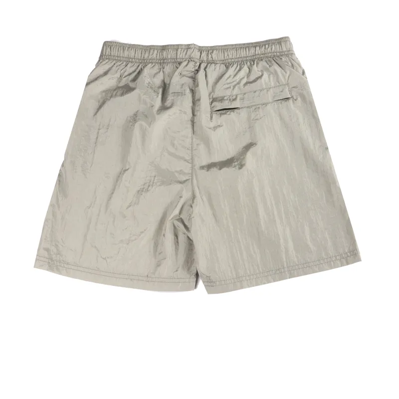 Stone Island Compass-badge Crinkled Shorts Grey
