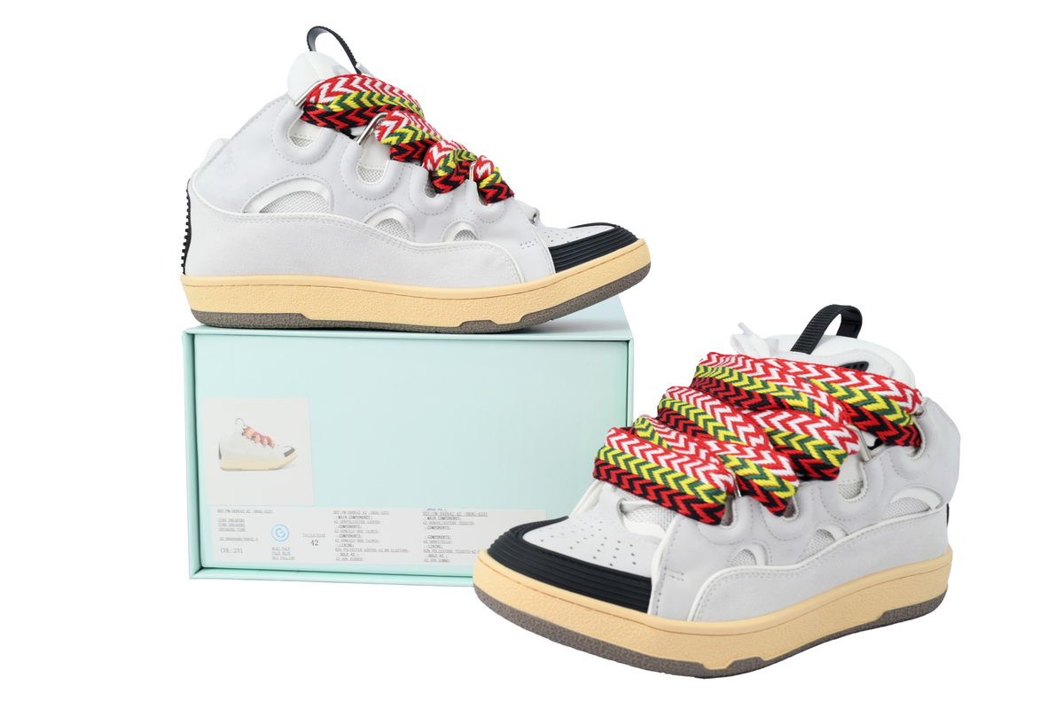 Lanvin Leather Curb White