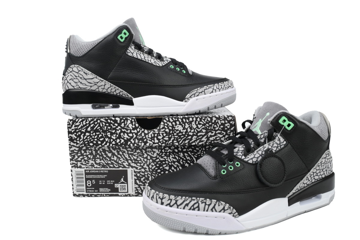 Air Jordan 3 Retro Green Glow CT8532-031