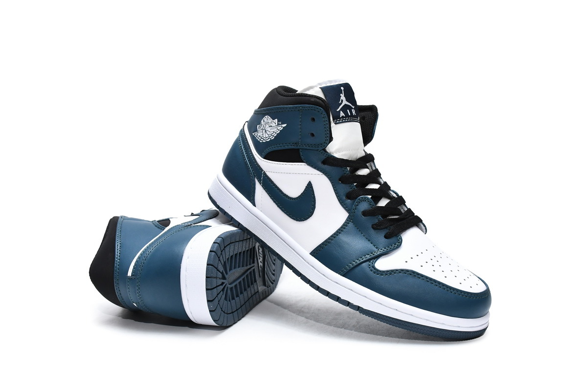 Air Jordan 1 Mid Dark Teal 554724-411