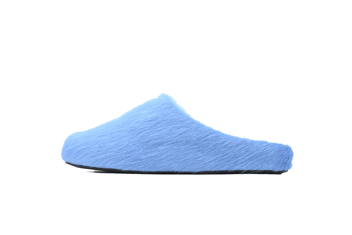 Marni Loafers Long-hair Calfskin Fussbett Sabot Blue
