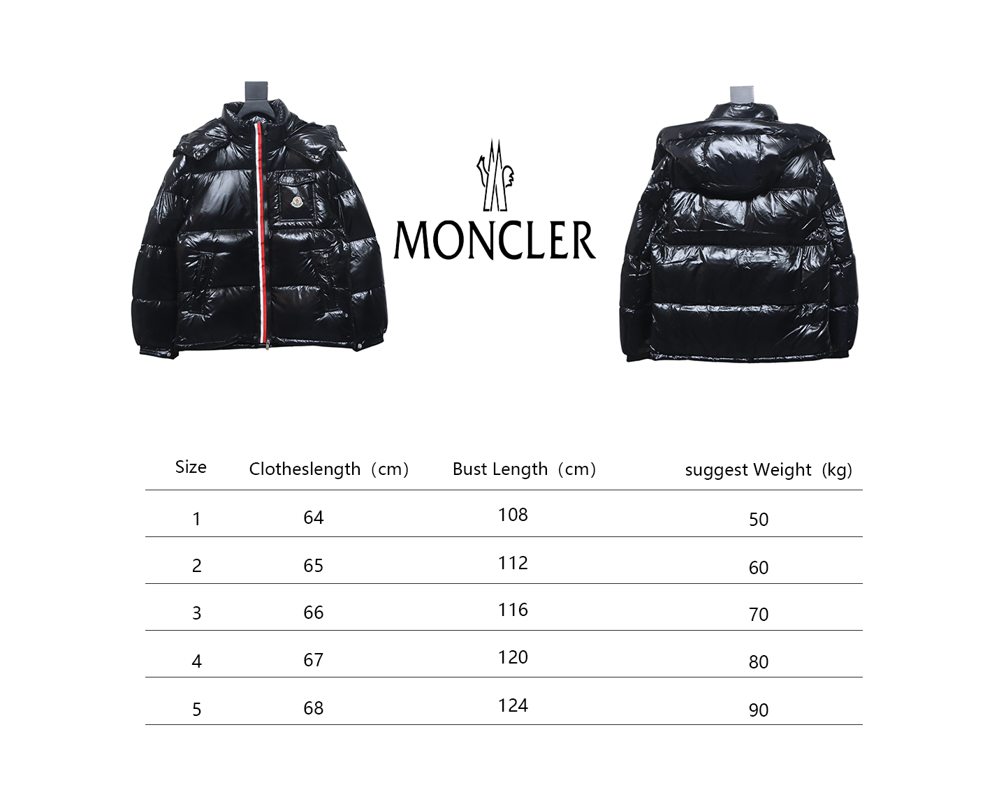 Moncler Montbeliard Down Jacket Black