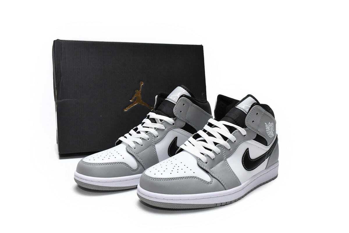 Jordan 1 Mid Light Smoke Grey Anthracite 554724-078 - ogsneaker