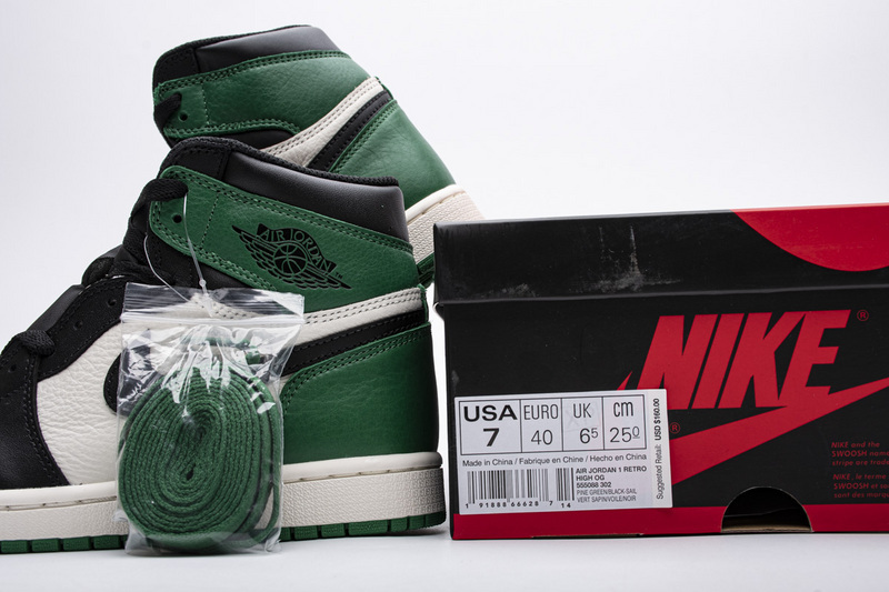 Air Jordan 1 High OG Pine Green 555088-302