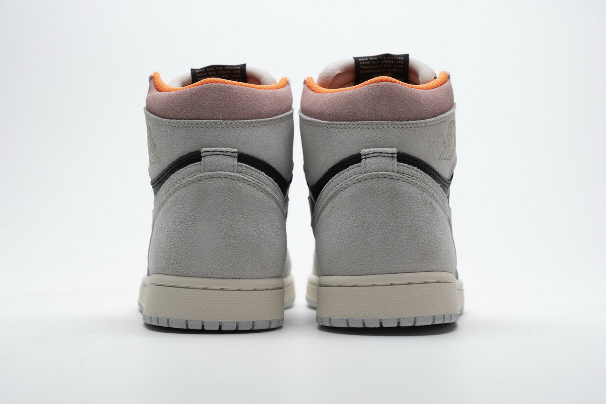 Jordan 1 Retro High Neutral Grey Hyper Crimson 555088-018